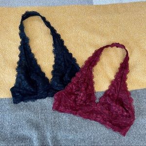 Black & Maroon Bralette Bundle